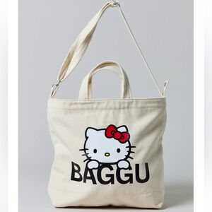 Baggu Hello Kitty Duck Cream Tote Bag